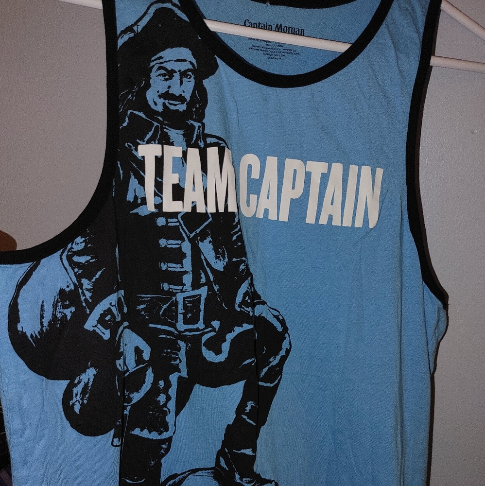 Team Captain Morgan Rum Tank Top Shirt Mens medium